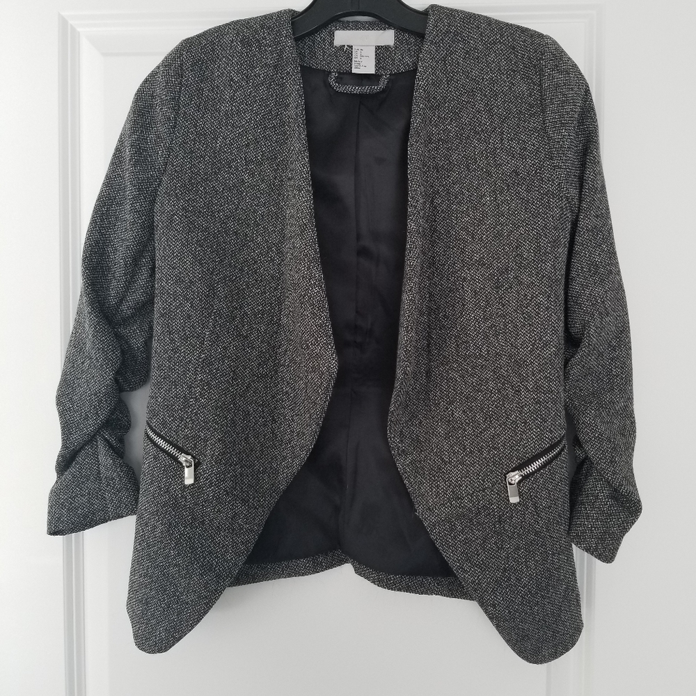 H&M cropped blazer size 6